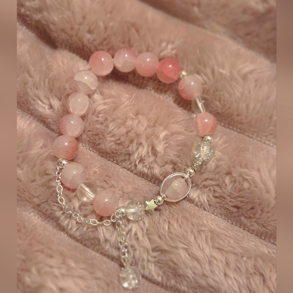 Pink Beaded Bracelet